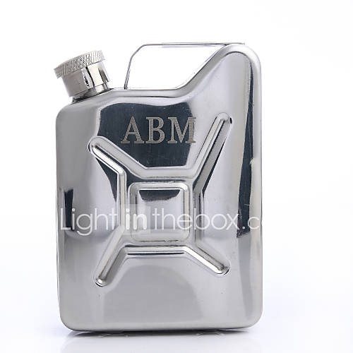 Personalized Stainless Steel 4 oz Flask With A Handle