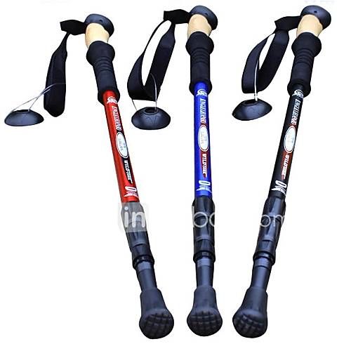 Super light Straight Type Functional Hiking Poles (Random Color)