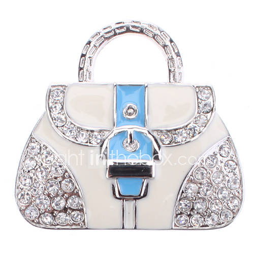 Handbag Shaped Metal Material USB Stick 4G(Blue)