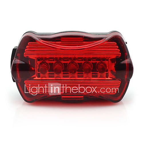 5 LED Plastic Bicycle Warning Light Bicycle Taillight S250011