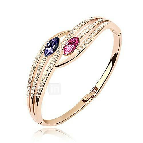 Beautiful Alloy With Crystal / Rhinestone Womens Bracelet (More Colors)