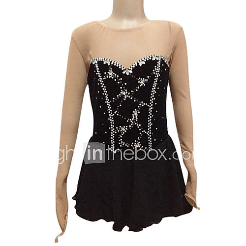 Dumb Light Spandex Elasticated Ｎet Figure Skating Clothing Black