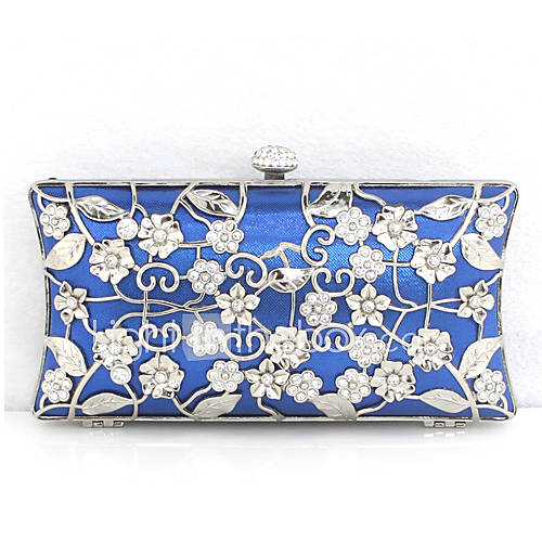 Elegant Metal Surrounding Rhinestones Clutch