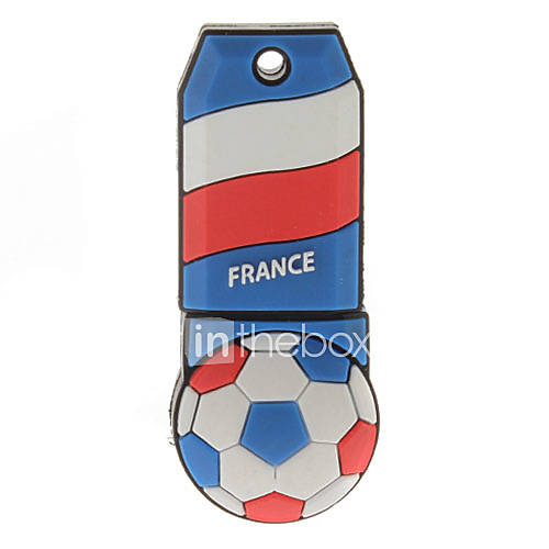 France Ball Shaped Plastic USB Stick 8G