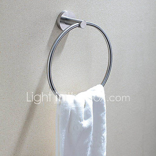 Contemporary Polished Finish Stainless Steel Towel Ring