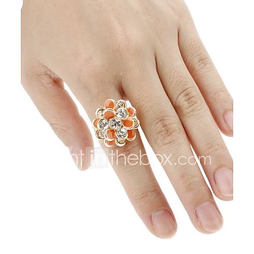 Several Petals Shaped Adjustable Ring