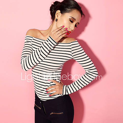 Womens Bateau Stripe Slim T Shirt