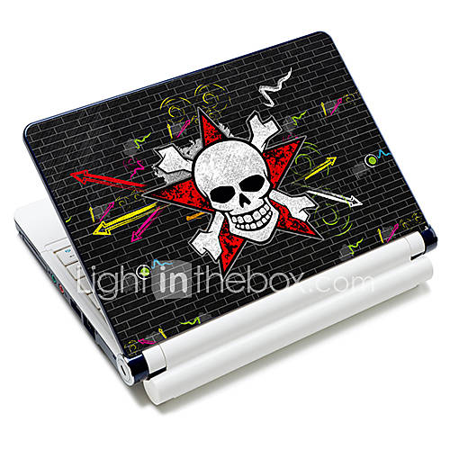 Skull Pattern Laptop Protective Skin Sticker For 10/15 Laptop 18329(15 suitable for below 15)