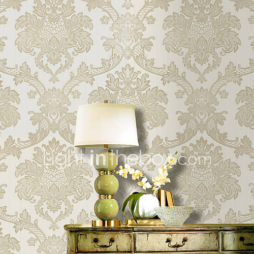 Retro Damask PVC Wall Paper 1304 0071