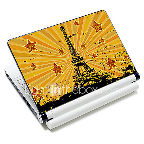 Eiffel Tower Pattern Laptop Protective Skin Sticker For 10/15 Laptop 18320(15 suitable for below 15)