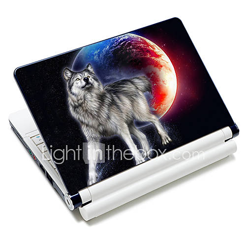 Cool Wolf Pattern Laptop Protective Skin Sticker For 10/15 Laptop 18608(15 suitable for below 15)