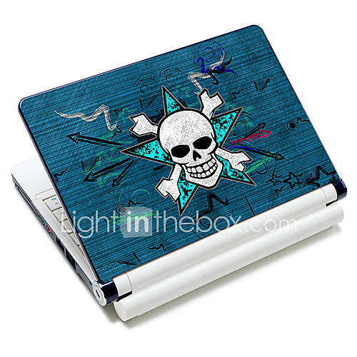 Skull Pattern Laptop Protective Skin Sticker For 10/15 Laptop 18356(15 suitable for below 15)