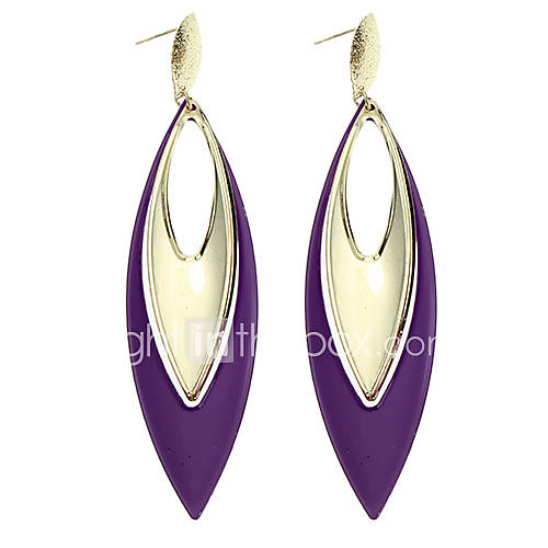 Fashion Colour Willow Leaf Earring