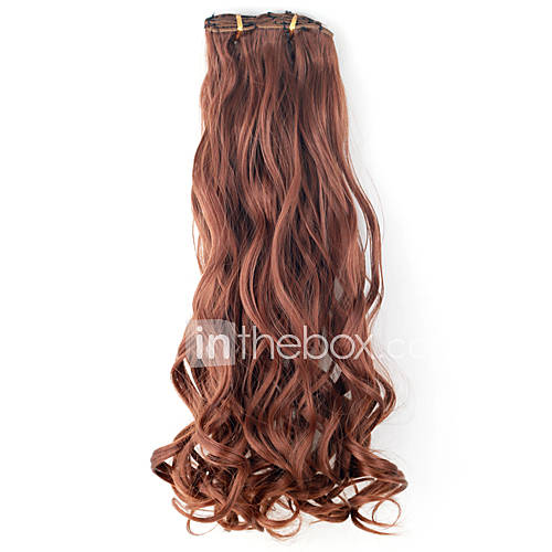 High Quality Synthetic 45cm Clip In Wavy Hair Extension 6 Colors to Choose