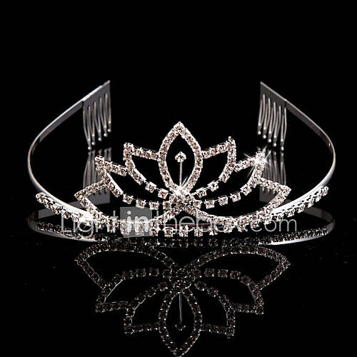 Gorgeous Alloy And Rhinestone With Comb Womens Wedding Tiaras