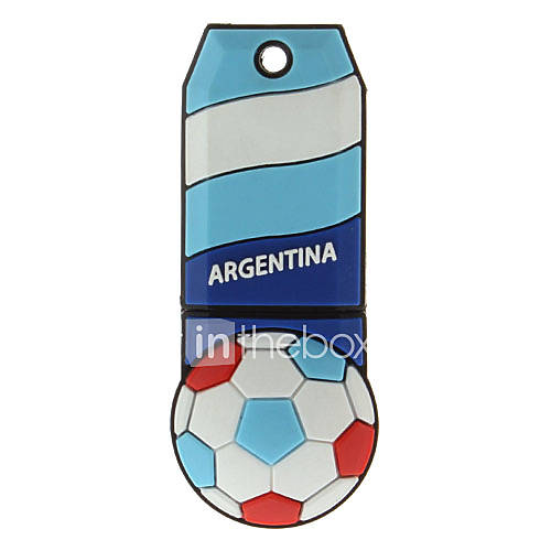 Argentina Ball Shaped Plastic USB Stick 8G