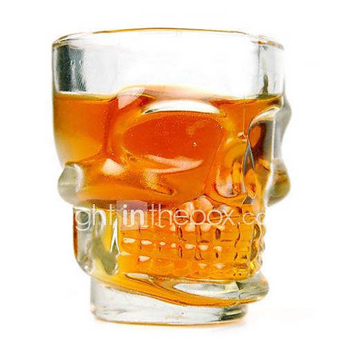 Cool Skull 2.5oz Whiskey Beer Shot Glass (4 Pack)