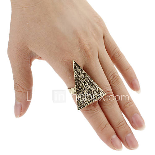 Retro Pyramid Opening Ring