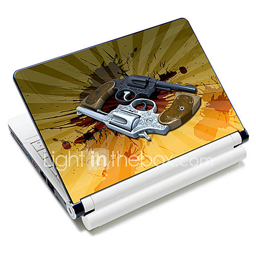 Handgun Pattern Laptop Notebook Cover Protective Skin Sticker For 10/15 Laptop 18354