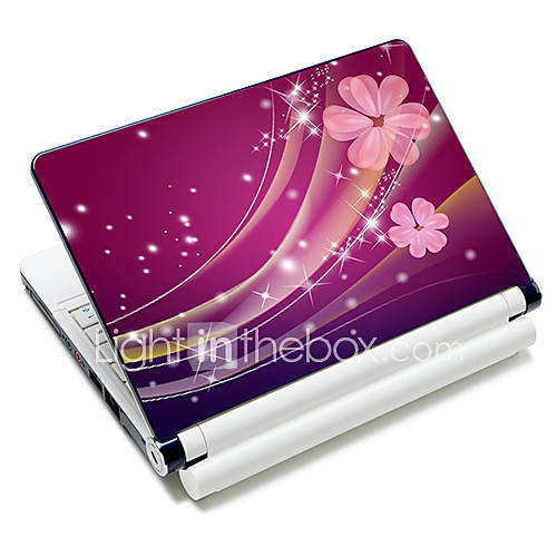 Gorgeous Flowers Pattern Laptop Protective Skin Sticker For 10/15 Laptop 18637(15 suitable for below 15)