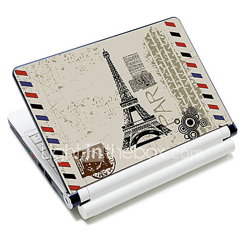 Eiffel Tower Pattern Laptop Protective Skin Sticker For 10/15 Laptop 18319(15 suitable for below 15)