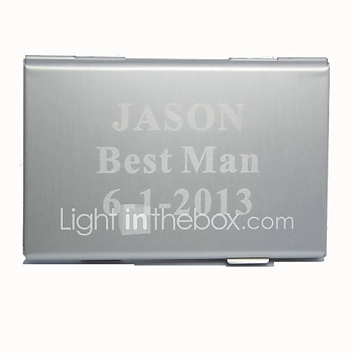 Personalized Simple Alloy Business Card Holder