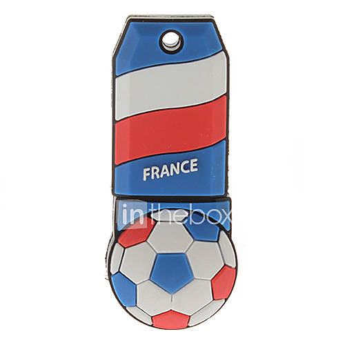 France Ball Shaped Plastic USB Stick 4G