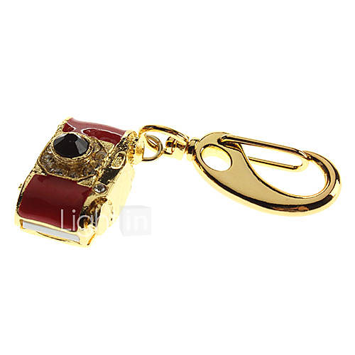 Camera Shaped Metal Material USB Stick 4G(Red)