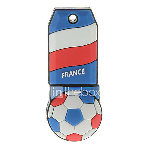 France Ball Shaped Plastic USB Stick 32G