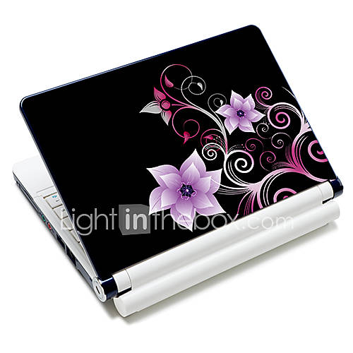 Flowers Pattern Laptop Protective Skin Sticker For 10/15 Laptop 18634(15 suitable for below 15)