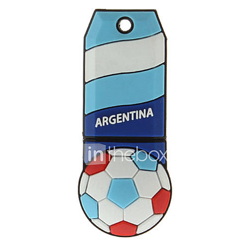 Argentina Ball Shaped Plastic USB Stick 16G