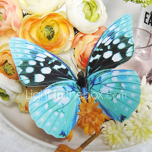 Lovable Plastic Butterfly (Set Of 6)