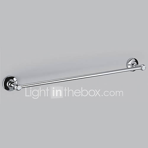 Contemporary Style Chrome Finish Brass Wall Mounted Towel Bars