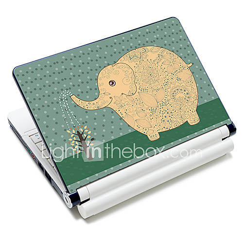 Elephant Pattern Laptop Protective Skin Sticker For 10/15 Laptop 18296(15 suitable for below 15)