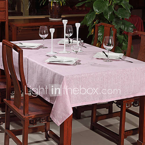 Classic Linen Solid Waterproof Table Cloths