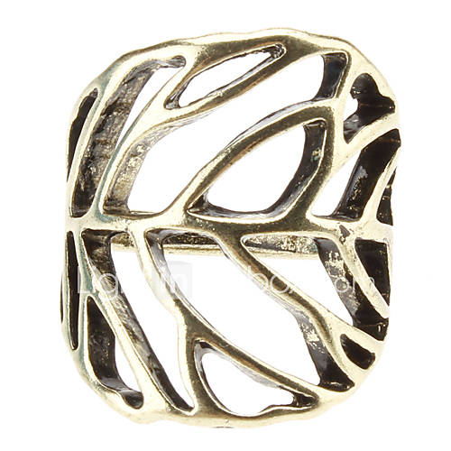 Hollow Leaves Exaggerated Ring