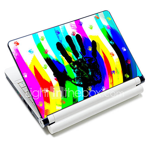 Colorful Handprint Pattern Laptop Notebook Cover Protective Skin Sticker For 10/15 Laptop 18392