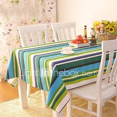 Crossing The Rhine Stripe Cotton Table Cloths