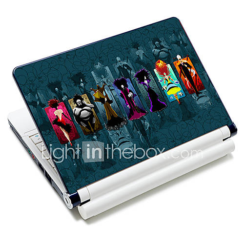 Fashion Show Pattern Laptop Protective Skin Sticker For 10/15 Laptop 18348(15 suitable for below 15)