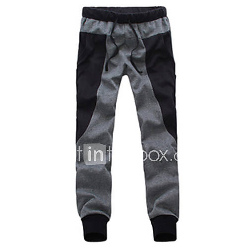 Mens Fabric Stitching Harem Pants