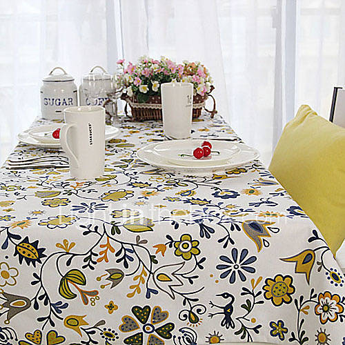 Scindapsus Aureus Cotton Table Cloths