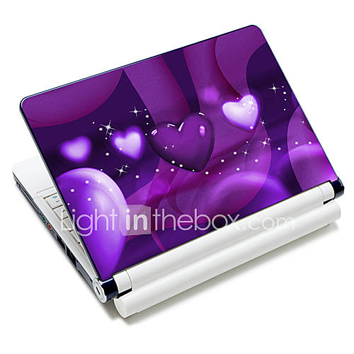 Heart Shaped Pattern Laptop Protective Skin Sticker For 10/15 Laptop 18615(15 suitable for below 15)