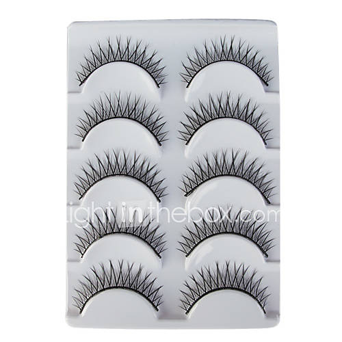 5 Pairs European Black False Eyelashes 312