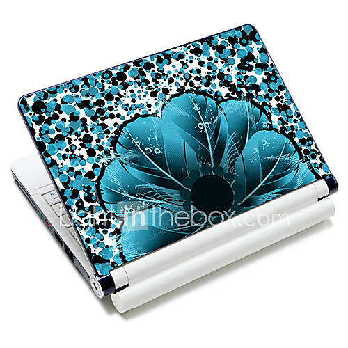 Flower Shape Feather Pattern Laptop Notebook Cover Protective Skin Sticker For 10/15 Laptop 18384