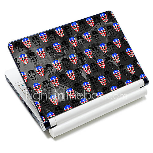 Skull Pattern Laptop Protective Skin Sticker For 10/15 Laptop 18331(15 suitable for below 15)