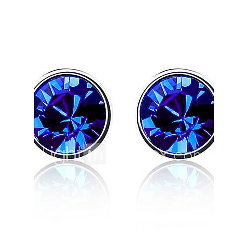 Charming Round Crystal Stud Earrings(More Colors)