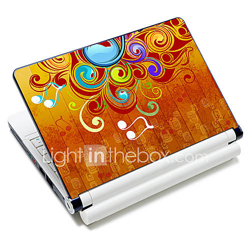 Music Note Pattern Laptop Notebook Cover Protective Skin Sticker For 10/15 Laptop 18365