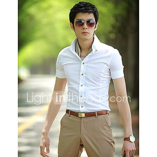 Mens Thin Short Sleeve Shirt