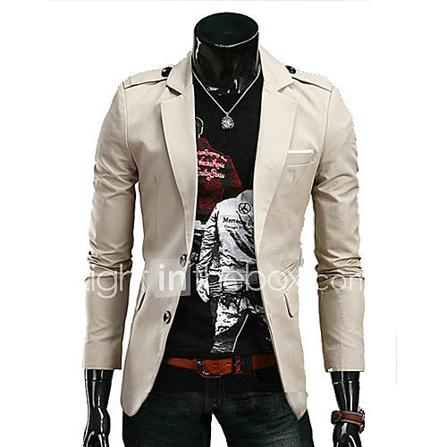 Mens Tailor Collar Satin Blazer