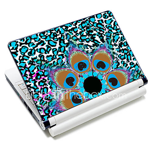 Peacock Feather Pattern Laptop Notebook Cover Protective Skin Sticker For 10/15 Laptop 18383